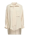 Jucca Woman Shirt Ivory Size 4 Acetate, Silk In White