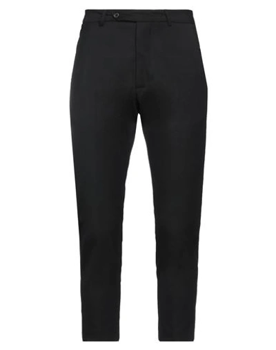 By And Man Pants Black Size 34 Wool, Textile Fibers, Elastane