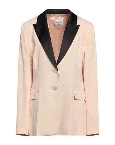 Anna Molinari Woman Blazer Blush Size 12 Viscose, Elastane, Polyester In Pink