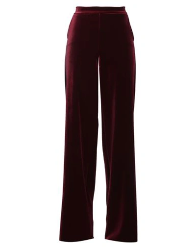 Chiara Boni La Petite Robe Woman Pants Burgundy Size 10 Polyester, Polyamide, Elastane In Red