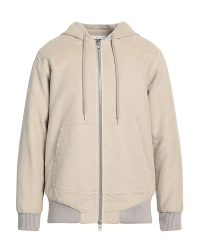 Mauro Grifoni Man Jacket Khaki Size 38 Cotton, Wool, Acrylic, Polyamide, Elastane In Beige