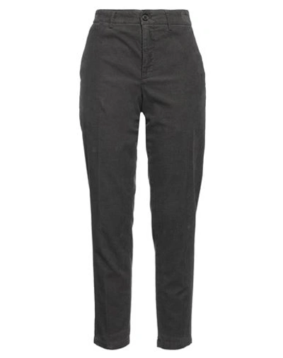 Department 5 Woman Pants Lead Size 31 Cotton, Rubber In Grey