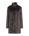 RRD RRD WOMAN COAT STEEL GREY SIZE 8 POLYESTER, ELASTANE