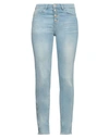 Guess Woman Jeans Blue Size 28w-30l Cotton, Polyester, Lyocell, Elastane In Blue