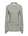 Beatrice B Beatrice .b Woman Shirt Sage Green Size 6 Viscose, Elastane In Sage Green