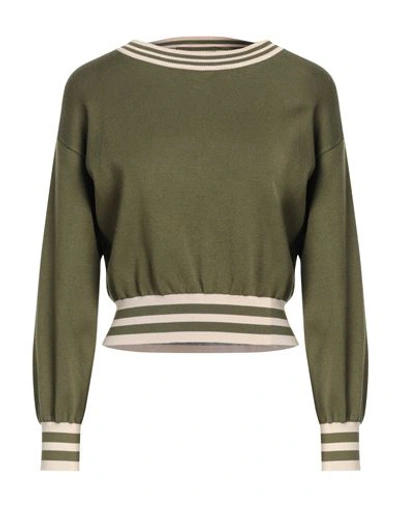 Vicolo Woman Sweater Military Green Size Onesize Viscose, Polyester