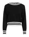 Vicolo Woman Sweater Black Size Onesize Viscose, Polyester