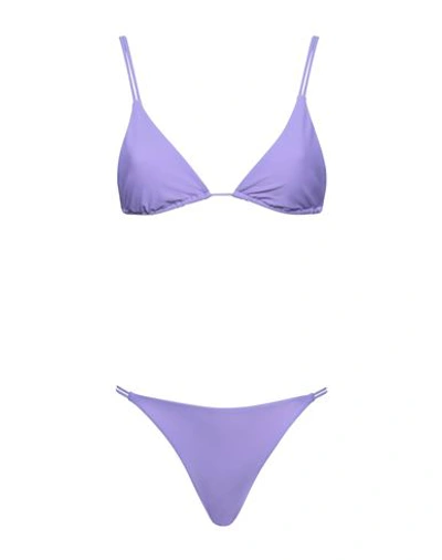 M Missoni Woman Bikini Light Purple Size 4 Polyester, Elastane