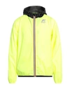 K-way Man Jacket Acid Green Size L Polyamide