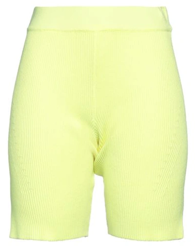 Vicolo Woman Shorts & Bermuda Shorts Lime Green Size Onesize Viscose, Polyester