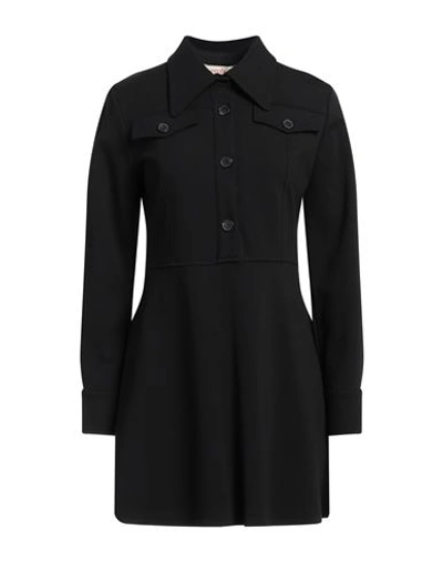 Jucca Woman Mini Dress Black Size 6 Viscose, Polyamide, Elastane In Black