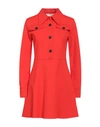 Jucca Woman Mini Dress Tomato Red Size 6 Viscose, Polyamide, Elastane