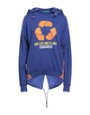 Dsquared2 Woman Sweatshirt Purple Size Xs Cotton, Elastane In Purple