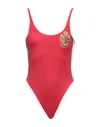 GUESS GUESS WOMAN ONE-PIECE SWIMSUIT RED SIZE XS POLYAMIDE, ELASTANE