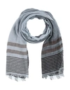 FIORIO FIORIO WOMAN SCARF GREY SIZE - VISCOSE, MODAL, COTTON