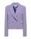 Vicolo Woman Blazer Light Purple Size S Polyester, Elastane