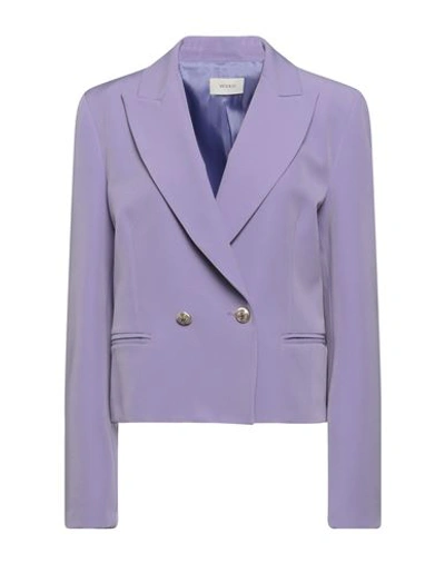 Vicolo Woman Blazer Light Purple Size Xl Polyester, Elastane