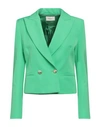 Vicolo Woman Blazer Green Size S Polyester, Elastane