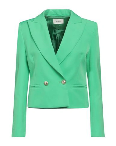 Vicolo Woman Blazer Green Size S Polyester, Elastane