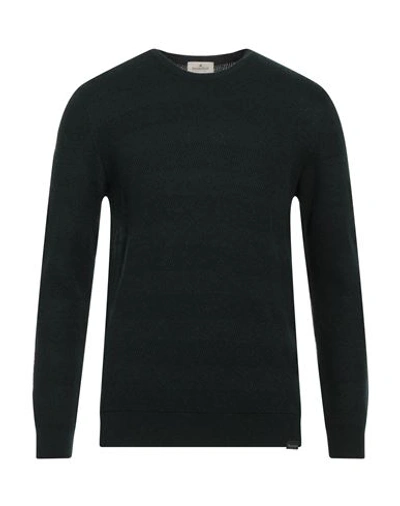 Brooksfield Man Sweater Dark Green Size 46 Polyamide, Viscose, Wool, Cashmere