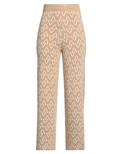 Vicolo Woman Pants Sand Size Onesize Viscose, Acrylic, Elastane In Beige