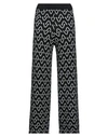 Vicolo Woman Pants Black Size Onesize Viscose, Acrylic, Elastane