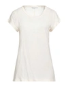 Michael Stars Woman T-shirt Cream Size S Supima In White