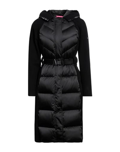 Vdp Club Woman Puffer Black Size 4 Polyamide, Elastane, Virgin Wool