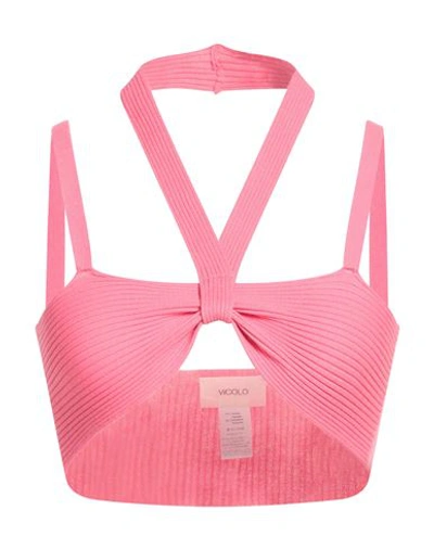Vicolo Woman Top Magenta Size Onesize Viscose, Polyester