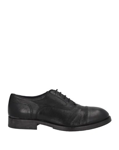 Moma Man Lace-up Shoes Black Size 8 Calfskin