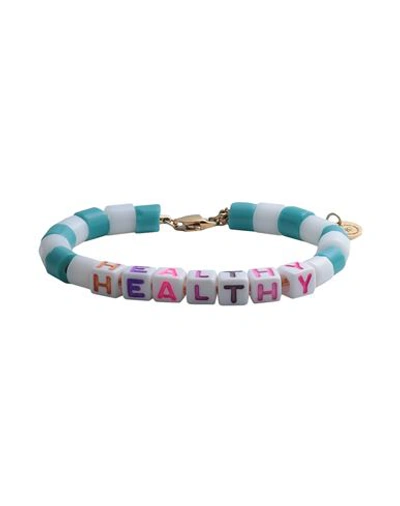 Sporty And Rich Sporty & Rich Woman Bracelet Turquoise Size - Plastic In Blue
