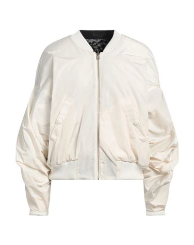 Suoli Woman Jacket Ivory Size 8 Polyester In White