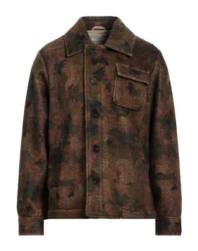 Tintoria Mattei 954 Man Shirt Military Green Size L Polyester