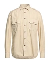 Guglielminotti Man Shirt Beige Size M Cotton