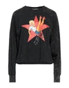 Brand Unique Woman Sweatshirt Charcoal Size 2 Cotton, Polyester In Grey
