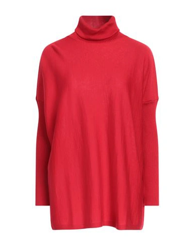 Shirtaporter Woman Turtleneck Red Size 6 Merino Wool