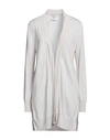 Snobby Sheep Woman Cardigan Light Grey Size 6 Silk, Cashmere