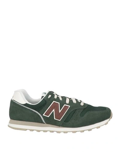 New Balance Man Sneakers Dark Green Size 7.5 Soft Leather, Textile Fibers