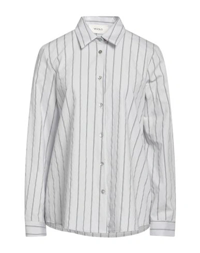 Vicolo Woman Shirt Grey Size S Cotton, Polyamide, Polyester
