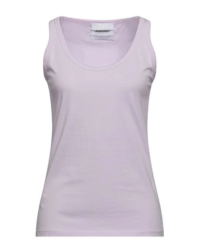 Brand Unique Woman Tank Top Lilac Size 1 Cotton In Purple