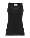 Brand Unique Woman Tank Top Black Size 4 Cotton