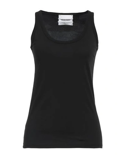 Brand Unique Woman Tank Top Black Size 4 Cotton