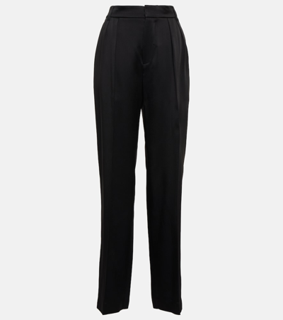 Brunello Cucinelli Mid-rise Straight Trousers In Black