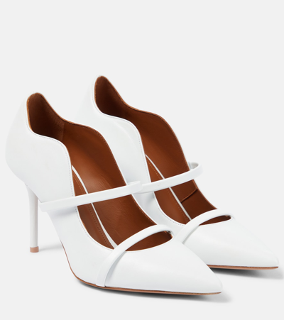 Malone Souliers Maureen Leather Pumps In White