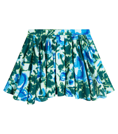 Morley Kids' Floral Cotton-blend Skirt In Multicoloured