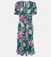 DIANE VON FURSTENBERG ANABA FLORAL CRÊPE MIDI DRESS