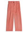 Morley Pleated Cotton Pants In Pink