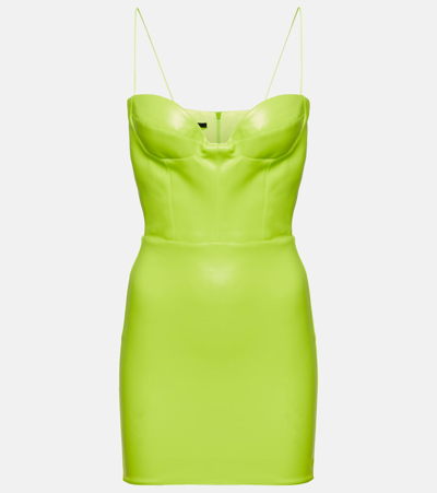 Alex Perry Sweetheart Bodycon Minidress In Yellow