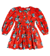 Morley Temple Printed Cotton Dress In Red