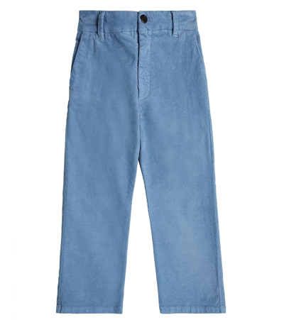 Morley Kids' Cotton Trousers In Blue